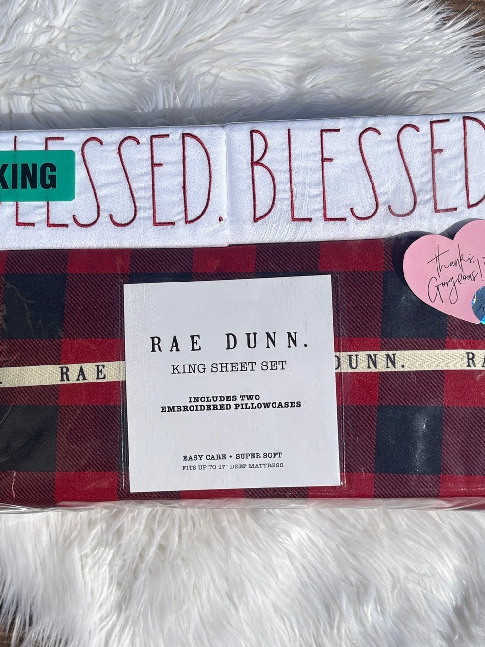 Rae Dunn King Sheet Set (NWT)